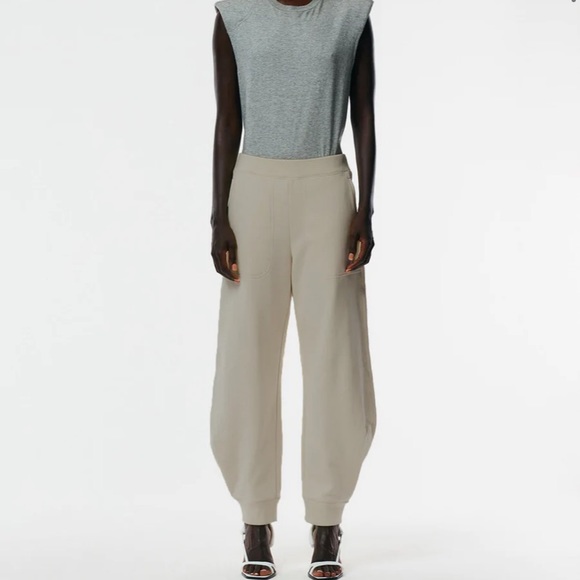 Tibi Calder sweatpants size small ivory BNWT - Picture 1 of 6